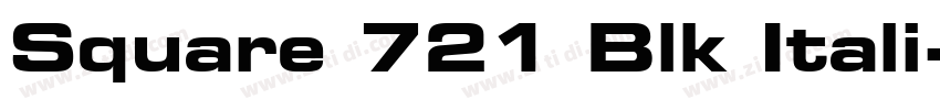 Square 721 Blk Itali字体转换